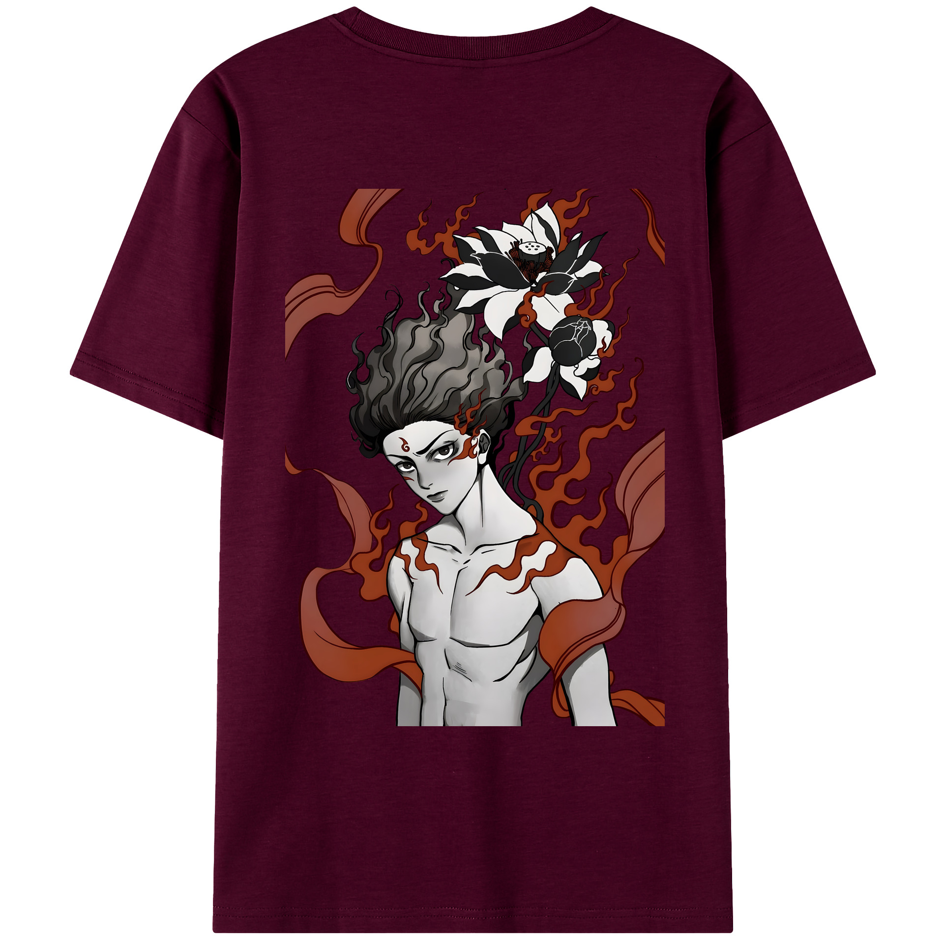 （画像用） Ne Zha 2 ナタ 魔童の大暴れ レディース半袖Tシャツ(バックプリント)